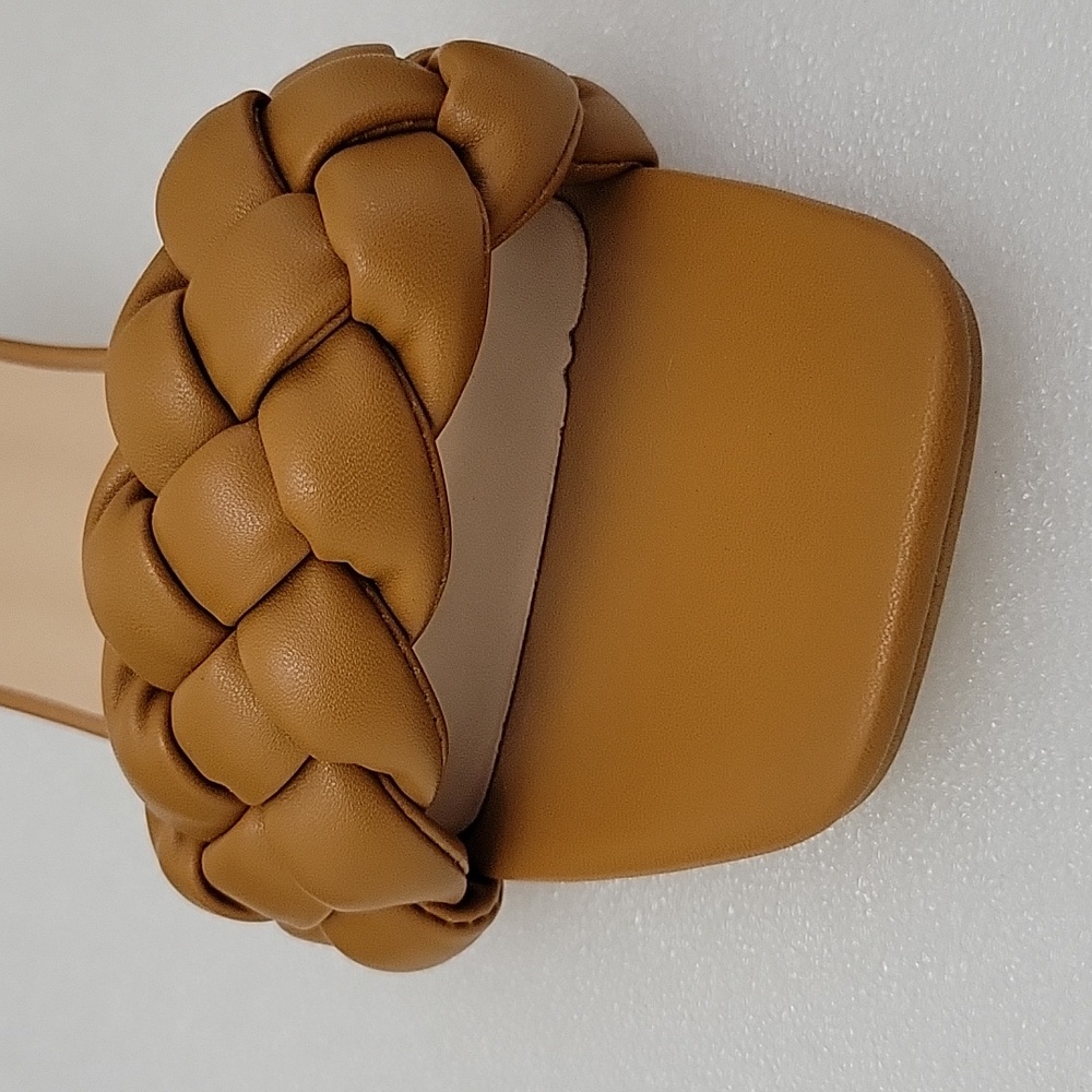 Women's slippers, fashion woven lightweight sandals, comfortable mid heel - Picture 10 of 10